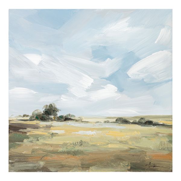 Масляная картина 60x60cm, летний пейзаж