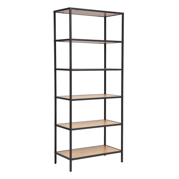 Riiul HEDVIG 63x33xH152cm, saar/must