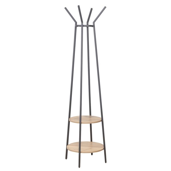 Nagi HANNES 2-riiuliga 48x48xH170cm, rustik melamiin