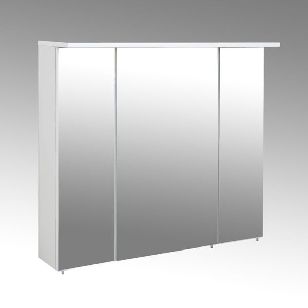 Peegelkapp LED-valgustusega PROFIL 16, 81x16xH73cm, valge läige