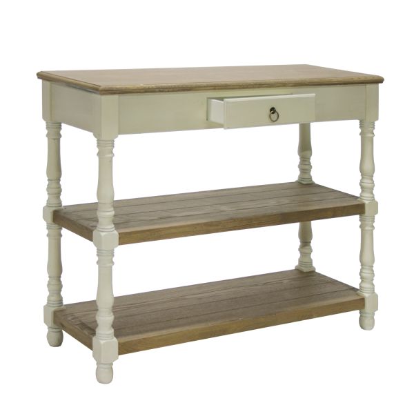 Abilaud SAMIRA 97x35xH80,5cm, antiikvalge