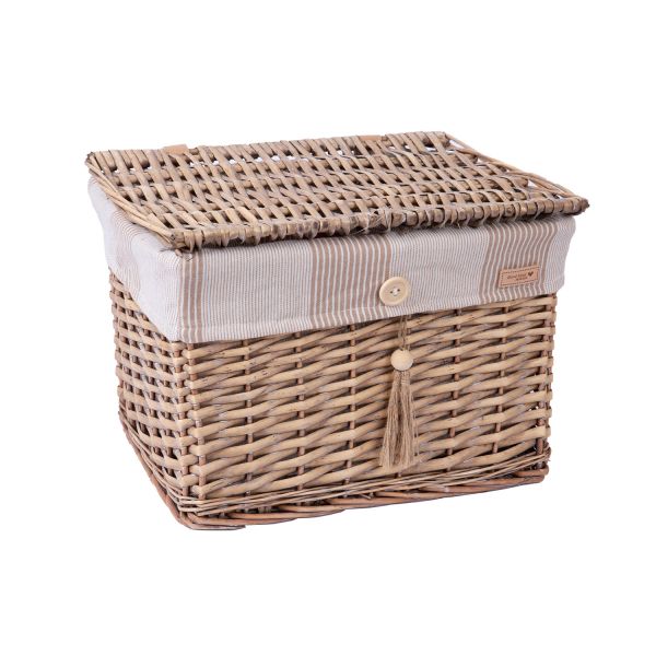 Basket WILLI STRIPE  36x26xH25cm
