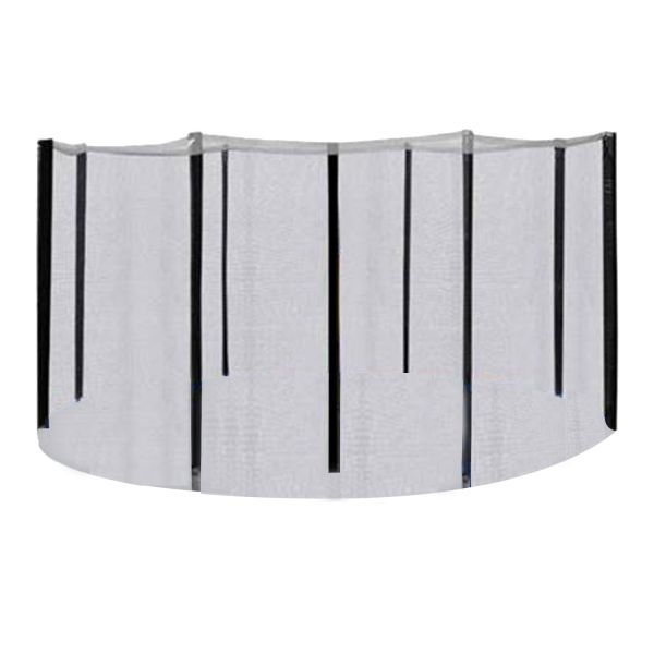 Turvavõrk D426cm batuudile, postidega, must