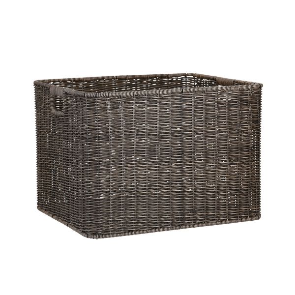 Korv BASILE 37x31xH28cm, tumepruun