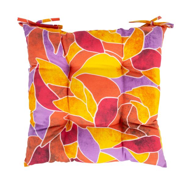 Cushion for chair LONETA 40x40cm, red leaves