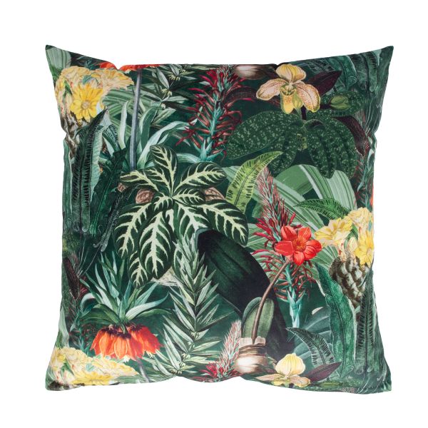 Подушка HOLLY 45x45см, тропические растения