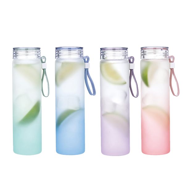 Joogipudel GLASS H20,7cm 450ml, klaasist, mix