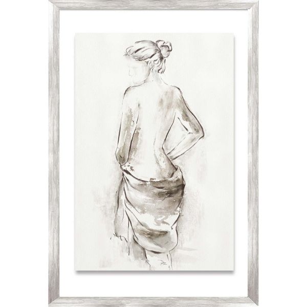 Maal raamiga 50x70cm, naine salliga 2