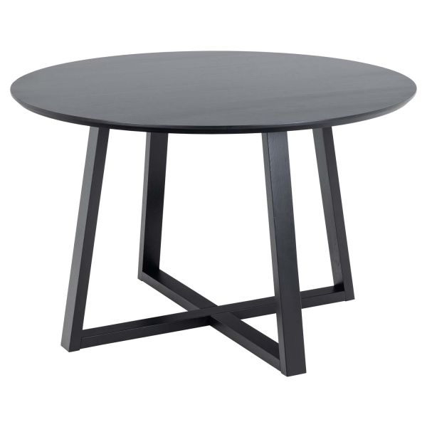 Söögilaud MALIKA D120xH75cm, must