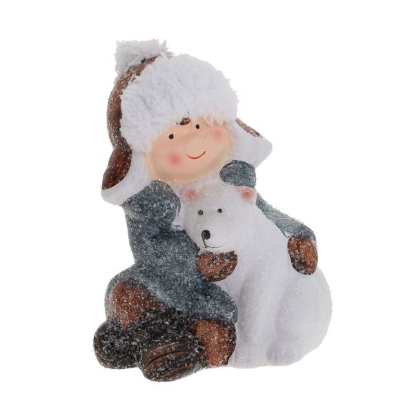 Decoration WISH H18.5cm, boy