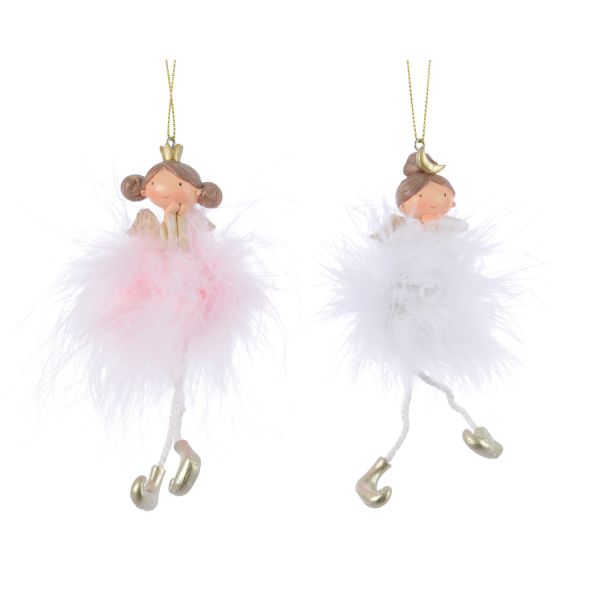 Angel 2col ass, L2.00-W4.00-H14.00cm, assorted
