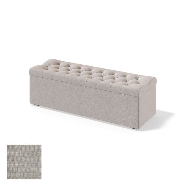 Storage box for continental bed RED/BLACK SOLHALL MANGO 150cm, beige