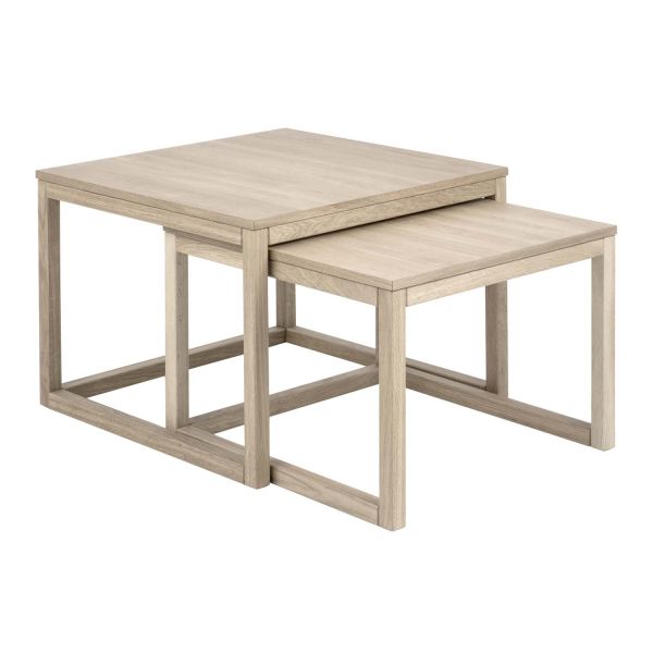 Diivanilauad 2tk CORNUS 61,5x61,5xH44cm, 70x70xH50cm, tamm