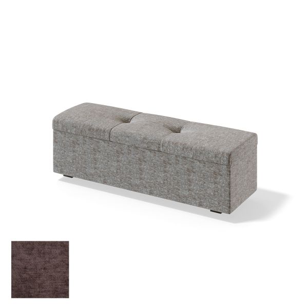 Storage box for continental bed RED/BLACK ULVASEN CLIFF 120cm, brown