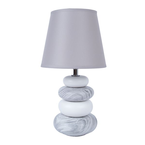 Table lamp STONE H31cm, grey