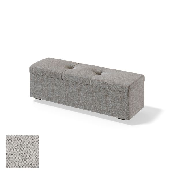 Storage box for continental bed RED/BLACK ULVASEN VERANO 150cm, light grey