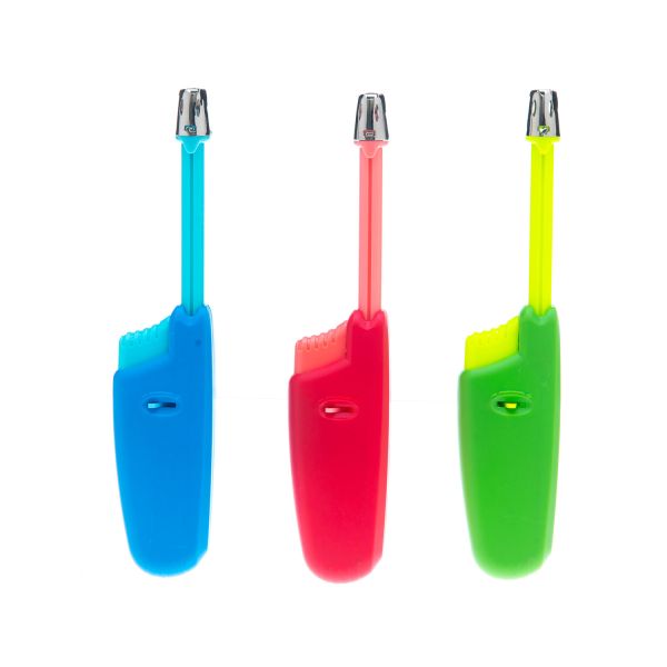 Lighter with pipe , telescopic, mixed color