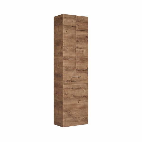 Tall bathroom cabinet 943, 50x33xH186cm, oak
