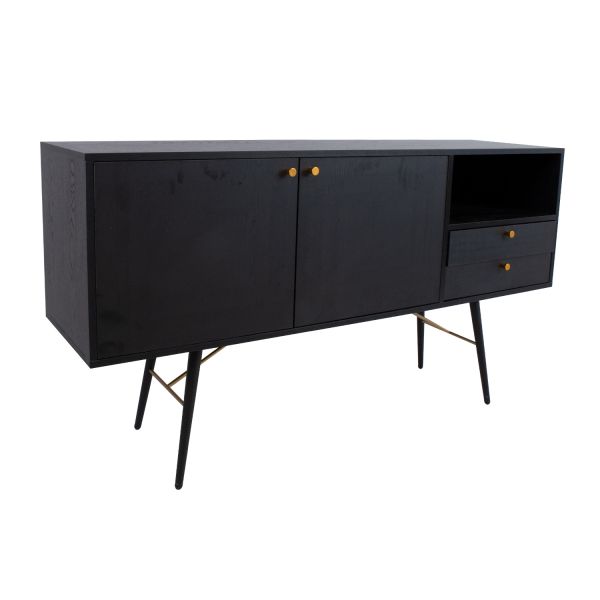 Kummut LUXEMBOURG 150x40xH80cm, must