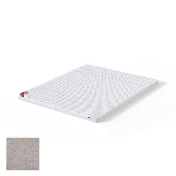 Top mattress TOP LATEX LUX CLIFF 160x200cm, light grey