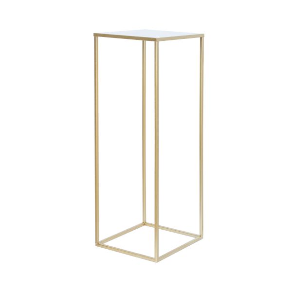 Lillepostament DEIA CHE L 25x25xH70cm, kuldne