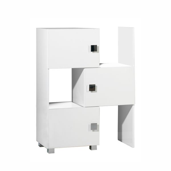 Нижний шкаф в ванную QUADRA 47-78x35xH101см, белый