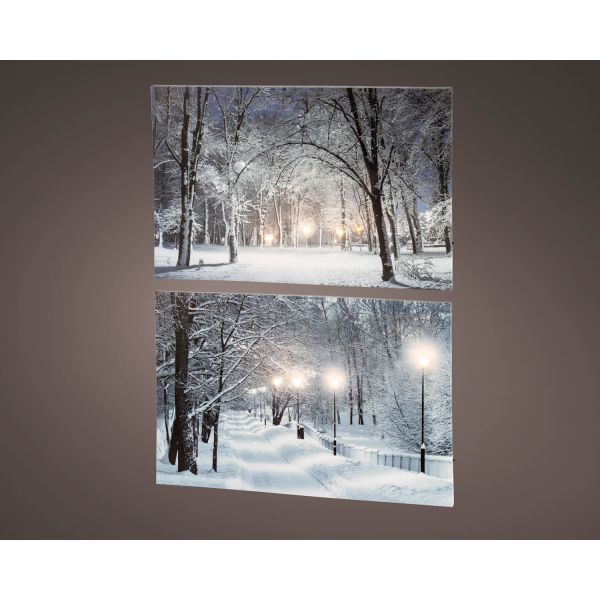 Wall picture WISH LED 58xH38cm, mix