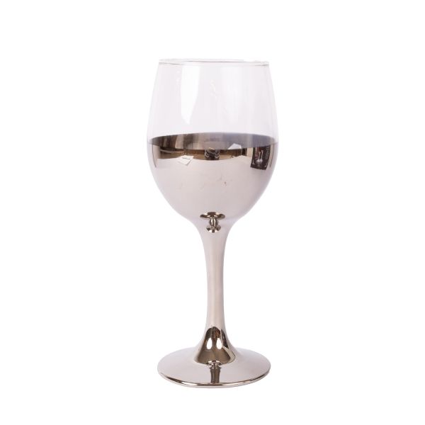 Wine goblet ASTON silver shine