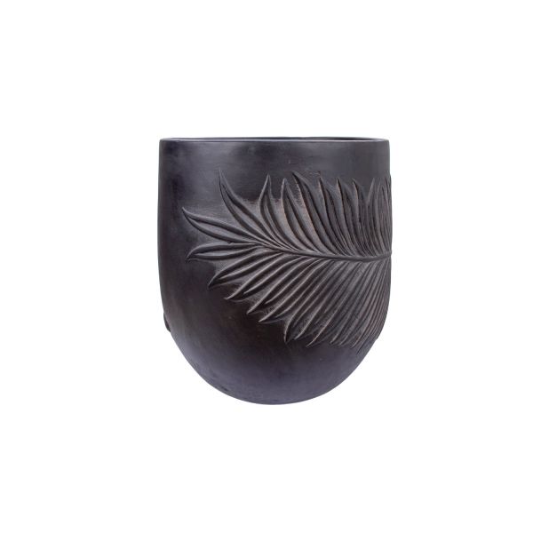 Flowerpot  PALM-4, D22xH22cm, dark grey
