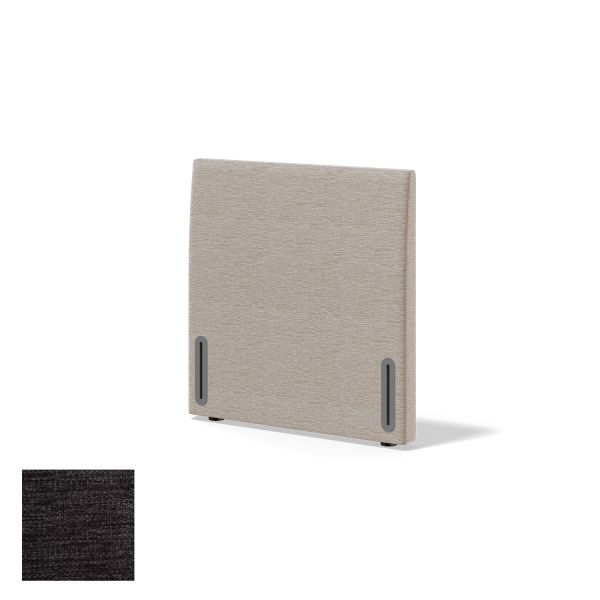 Headboard RED/BLACK DIONE VERANO 80cm, dark grey