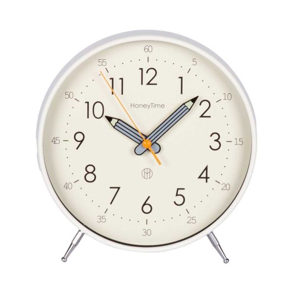 Clock TIMELINE H20cm, white