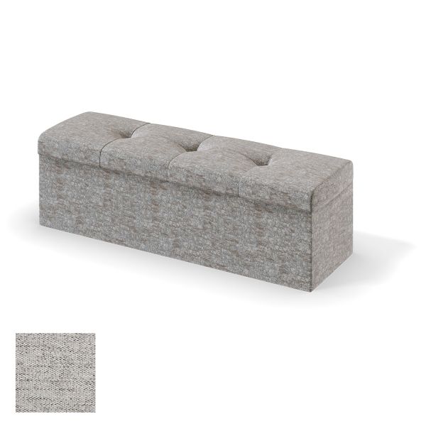 Storage box for continental bed RED/BLACK ULVASEN VERANO 150cm, light grey
