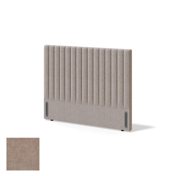 Headboard RED/BLACK NEW YORK CLIFF 80cm, beige