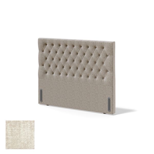 Headboard RED/BLACK SOLHALL AVOLA 140cm, beige