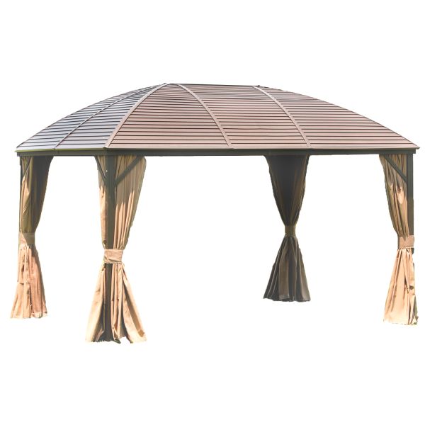 Varikatus SUNSET 3x4xH2/2,7m, beež/pruun