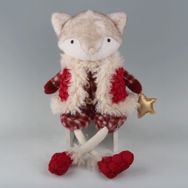 Dekoratsioon FAB HENRI H51cm, rebane, punane