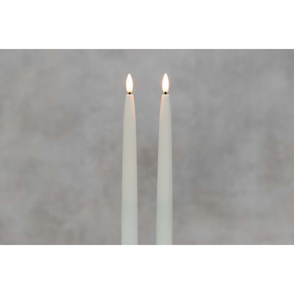 LED-küünal 3D 28cm 2tk, valge
