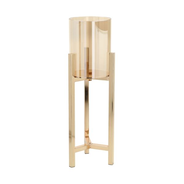 Candlestick LAUDRE H64cm, gold