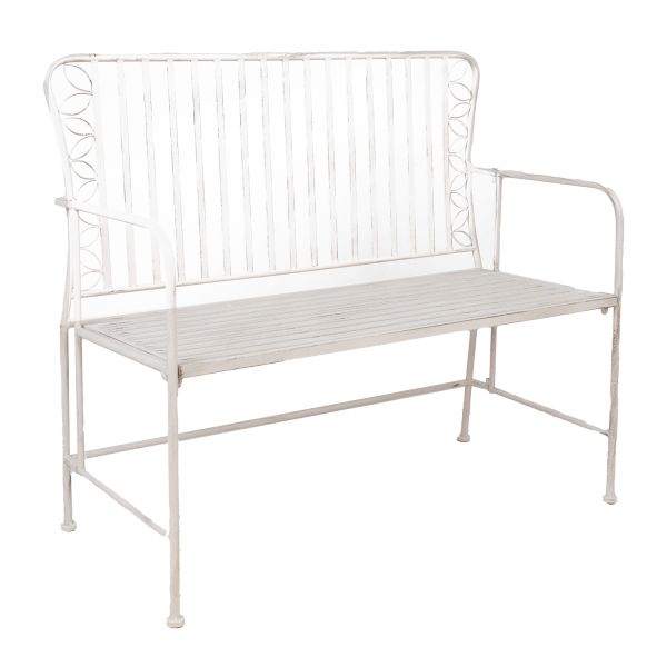 Pink JASMINE 103x50xH93cm, antiikvalge metall