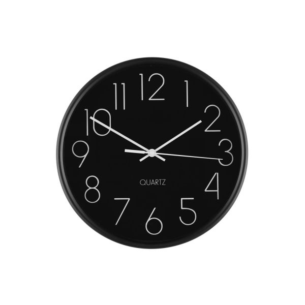4Living Wall clock Hour black 25 cm
