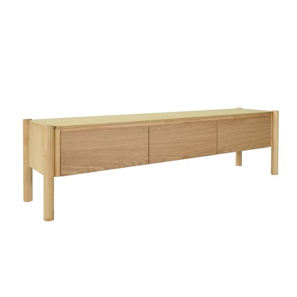 TV cabinet GARDENIA 183x43xH50,5cm, oak