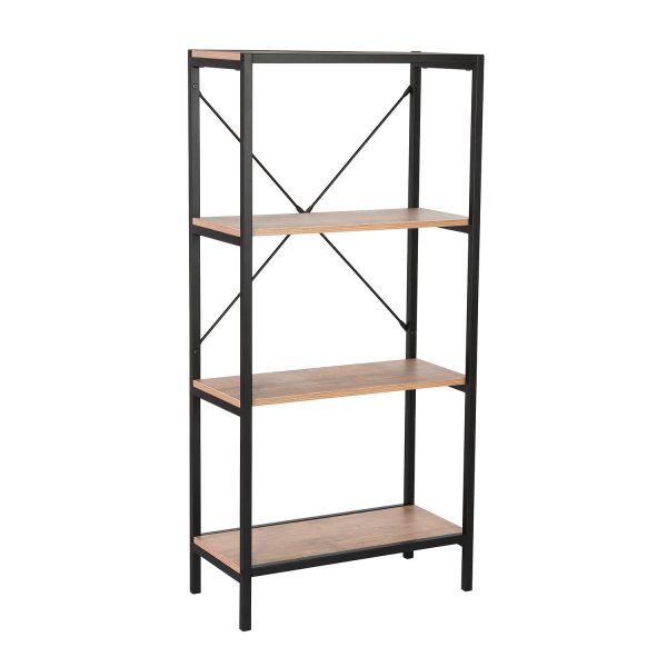 Shelf LAVINA 60x30xH127,5cm, ash/black