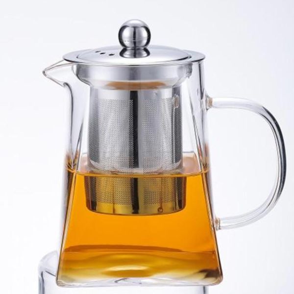 Teapot DANNY 450ml glass, silver sieve