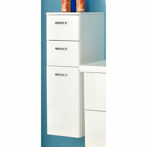 Alumine vannitoakapp 359, 30x33xH91cm, valge