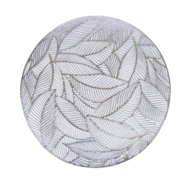 Персонник ROUND LEAF Д38см., серебро