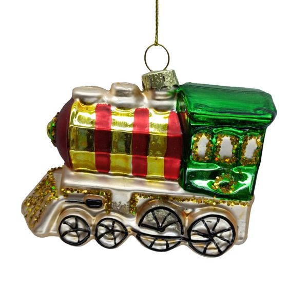 Jõuluehe JOY TRAIN 9.5cm, klaas