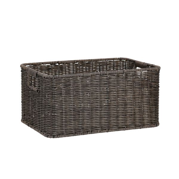 Basket BASILE 33x22xH17cm, dark