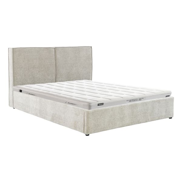 Кровать DAMAN с матрасом HARMONY DUO SEASON 160x200см, бежевый