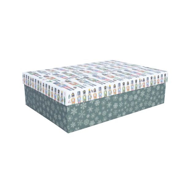 Коробка CLAUS 35x25см, с крышкой, микс