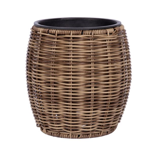 Кашпо WICKER D20xH20cm, светло-коричневый